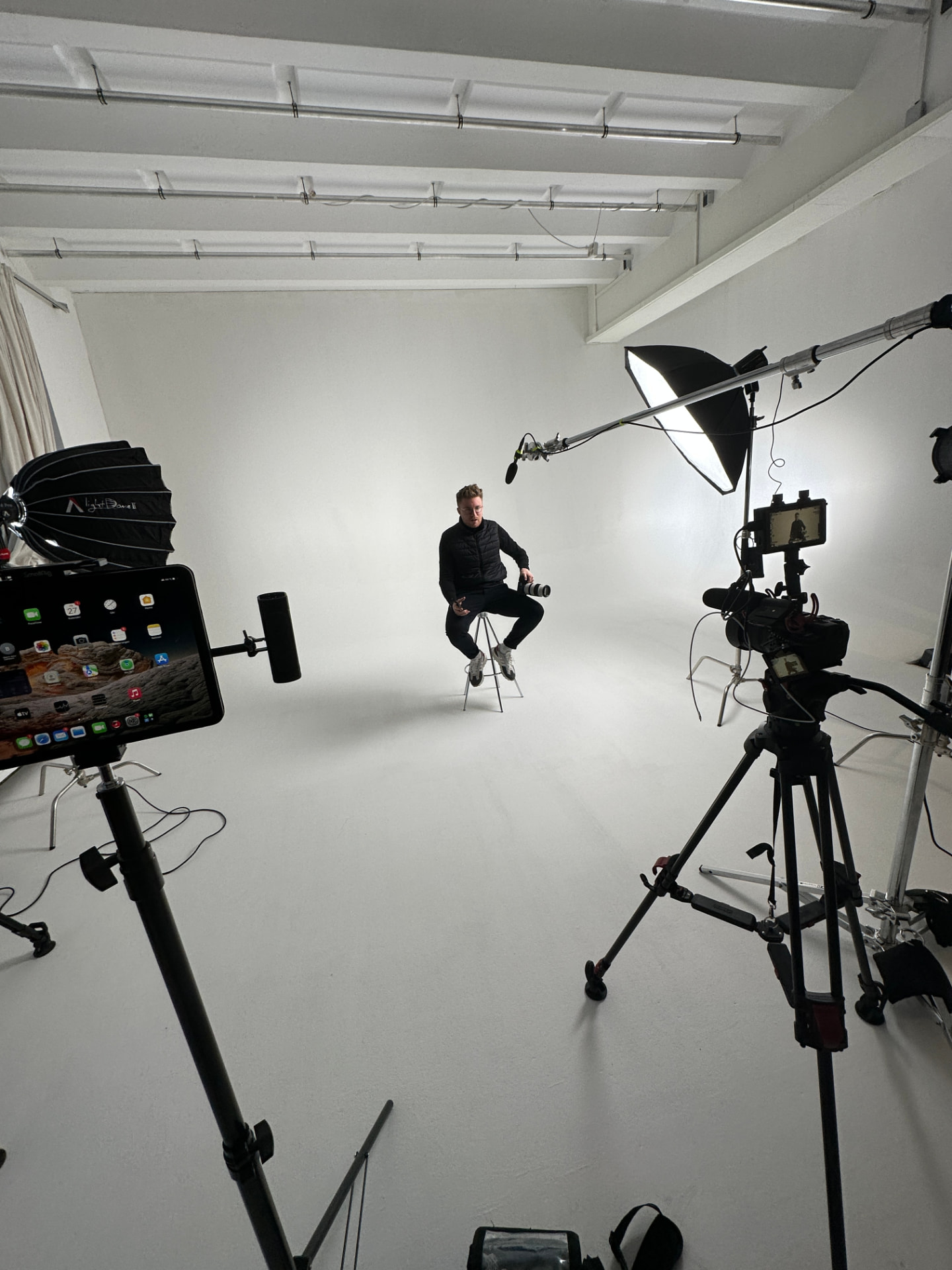 Studio portrait session in the NXT STUDIOS studio